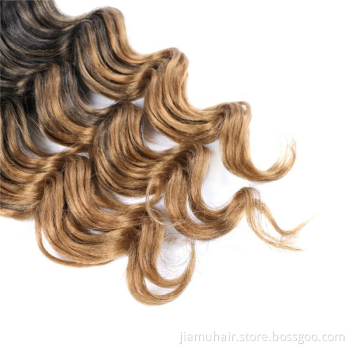 Synthetic Hair Deep Wave Twist Crochet Hair Curly Loose Deep Twist Braiding Hair Extension Wholesale Price